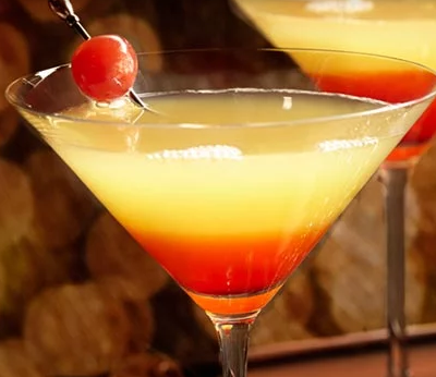 Cheers to the Freakin Weekend - Pineapple Upside down cake Martini