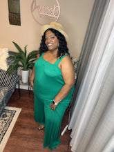 Load image into Gallery viewer, Carly Jumpsuit (Plus) Emerald Green Only
