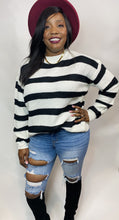 Load image into Gallery viewer, Imani Striped Lace Sweater
