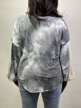 Load image into Gallery viewer, Grey sky’s  Tie Dye Blouse
